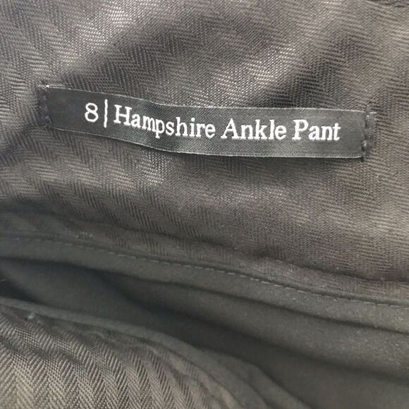 Talbots Hampshire Ankle Pant in Black with White Butterflies NEW - Picture 14 of 16